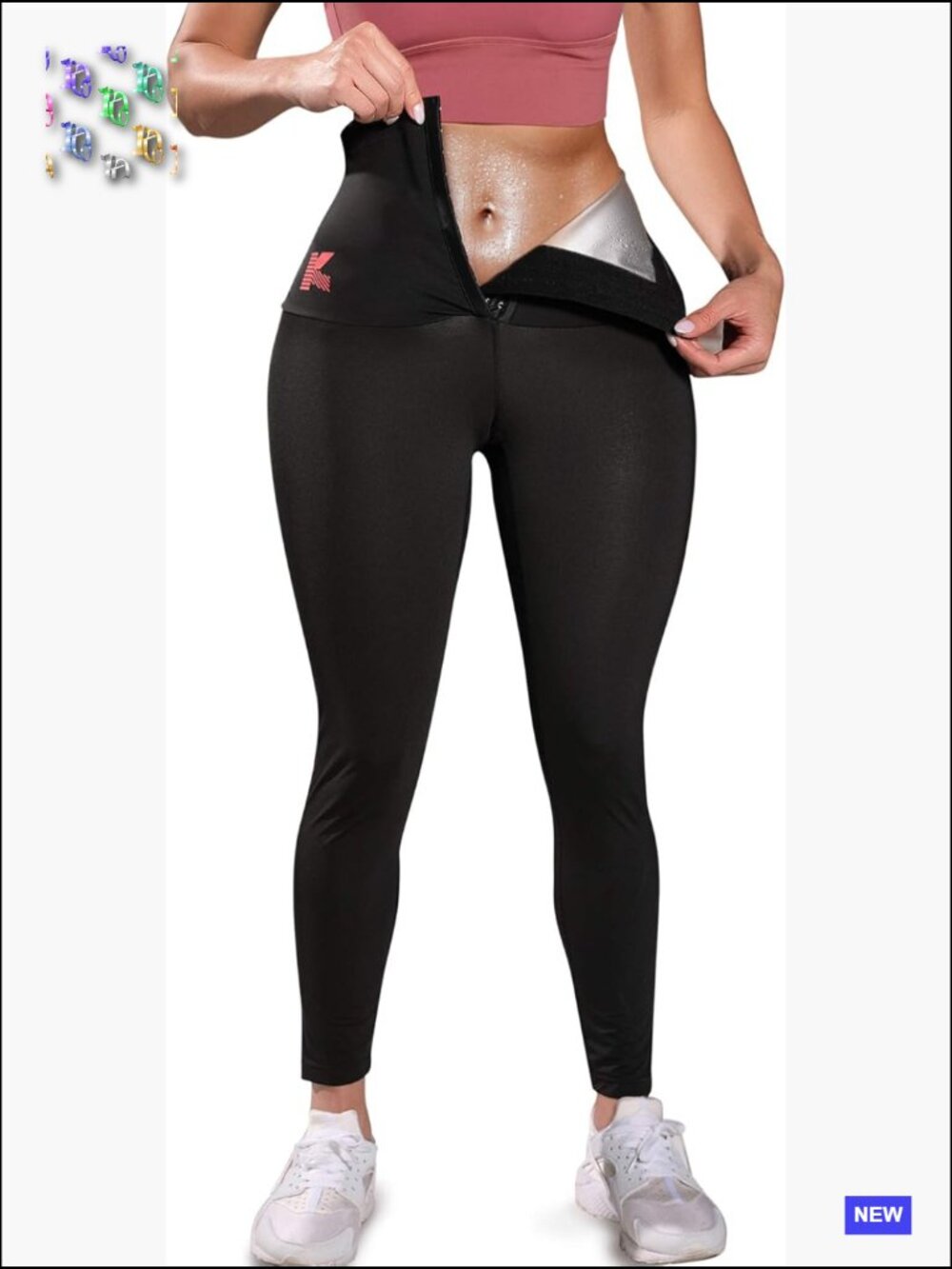 Sauna Leggings High Waist Compression Sweat Pants Hot Thermo Training Capris